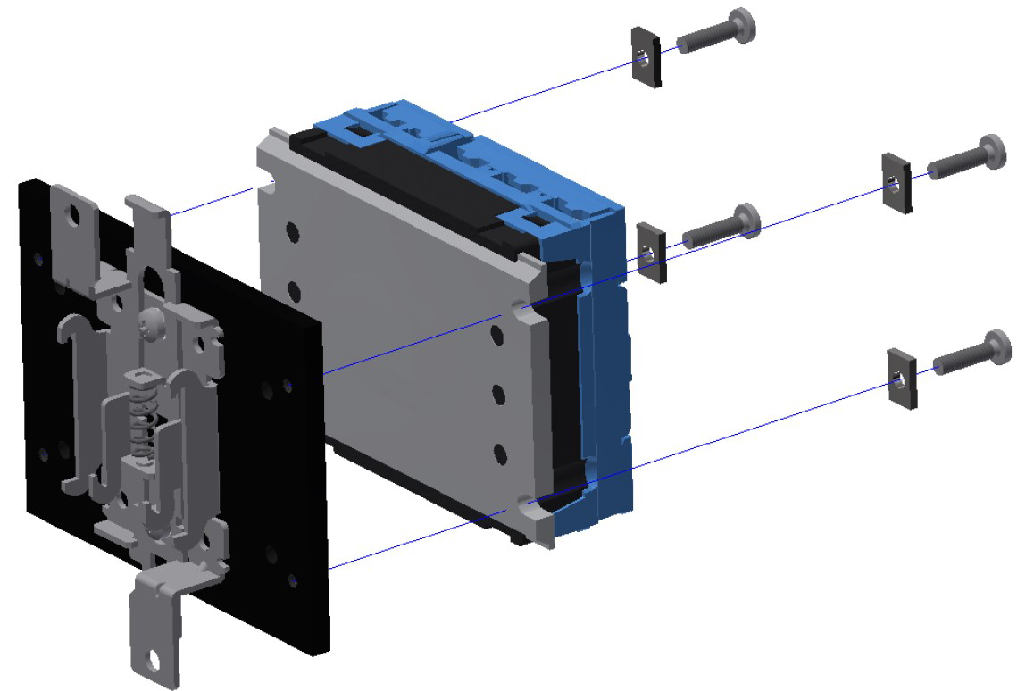 XKD10120, Module à relais statique Celduc XK, Rail DIN, 3 mA, 30 V