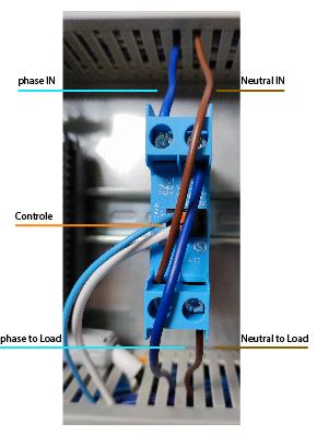 Phase to load neutral in