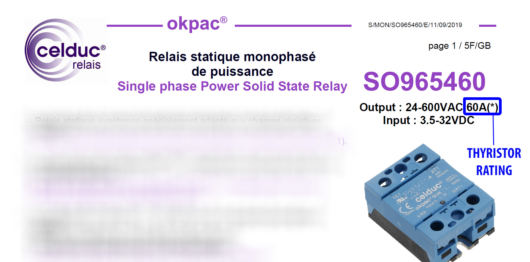 Thyristor rating SO965460